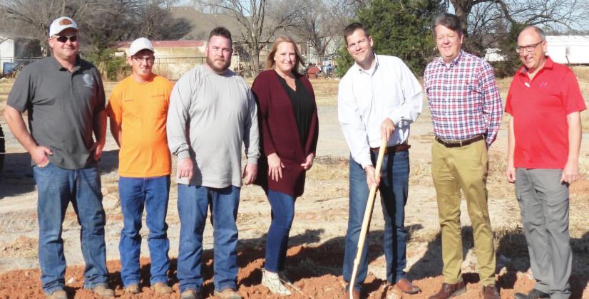 Tuesday's groundbreaking ceremony for a new Family Dollar store expected to open in Lindsay next year.