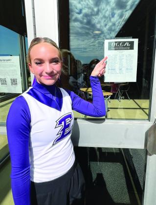 Duley named Region 5 2A cheerleader