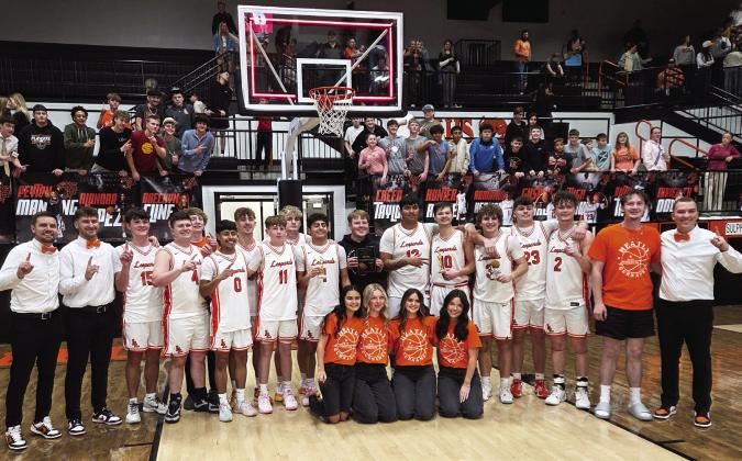 The Lindsay Leopards are the Charles K. Heatly Tournament Champions. The Leopards beat Sulphur 58-45 to take this year’s title. News Star photo by Jennifer Lindsey