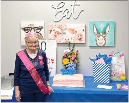 Patsy Spencer, known as Grandma Pat to the elementary school students she has tutored over the last 17 years, celebrated her 90th birthday last week. Spencer volunteers at the school as part of the foster grandparent program.