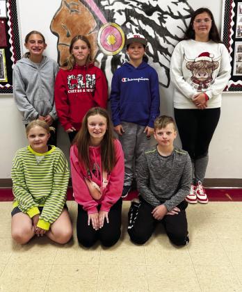 Maysville Elementary School students from Mrs. Shannon's sixth grade class who have reached 50% of their accelerated reader goals for the fourth nine weeks are: (back row, l-r) Khloi Crawford, Coty Ferguson, James Gamble, Nevaeh Andrew-Hayes, (front row, l-r) Maggie Anderson, MaKynna Kesler and Liam McClain. Courtesy photo