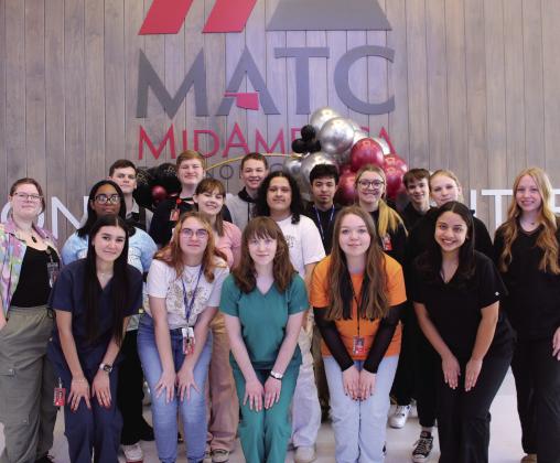 MATC afternoon student ambassadors: Elijah Morrison, Franklin Linker, Grady Lunsford, Jose Molina Llanas, Roary Merritt, Kyah Saldana, Savanah Smith, Pyxie Hall, Jordan Reina, Addyson Haynes, Ryann Wilson, Kacie Rimmer, Adylee Jurado, Lilly Fisbeck, Shelby Quinn, Kailen Lee, and Natalie Arroyo Courtesy photo