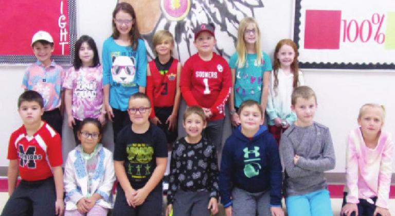 Second Grade - Back row, from left: Bentley Armstrong, Emily Boatright, Emilee Brandenburg, Daelyn Close, Talan Dean, Kensley Deviney, Isabella Heaton. Front, from left: Hank Hobson, Lidia Lopez, Liam Morrison, Brydon Sebastian, Luke Steakley, Caleb Turner, Madde Willard. (Hadlee McGowen - Absent).