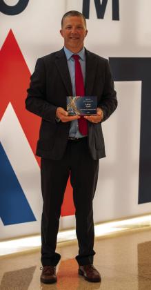 Mid-America Technology Center welding instructor Larry Tuck recently received the Outstanding New Professional Award, recognizing educators who are making an exceptional impact early in their CareerTech careers. Mid-America was one of only six technology centers in Oklahoma to have an educator receive this recognition during the 59th Annual Oklahoma CareerTech Summit. Courtesy photo
