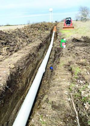 Replaced water lines from the tower north of Stratford