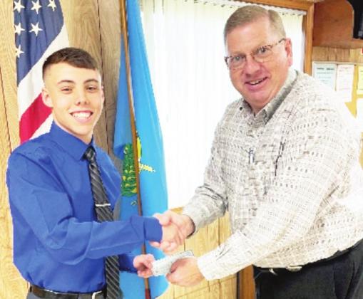 Gunner Manning (left) recently won the Paoli Family History Essay Contest