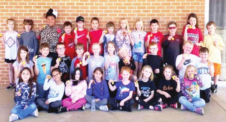 Elementary students study history of the Olympics