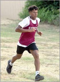 Wynnewood’s Brylan Williams placed third to lead the JV Boys 2-mile run team to victory with a 13:18 time. News Star photo by Don Coffey