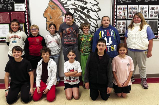 Maysville Elementary School students from Mrs. Dean's fourth grade class who have reached 50% of their AR goals for the fourth nine weeks are: (back row, l-r) Case Baker, Hudson Davis, Jasmine House, Landon Lawrence, Brennan McKinley, Harley Moore, Emsley Williams, (front row, l-r) Eli Morse, Karter Roberts, Lillyann Seaman, Lawson Thompson and Jaeylyn Travis. Not pictured is Adalynn Collins. Courtesy photo