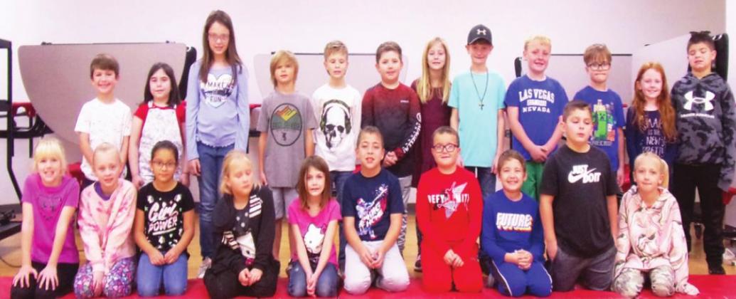 Second Grade - Back row, from left: Bentley Armstrong, Emily Boatright, Emilee Brandenburg, Daelyn Close, Brady Clouse, Talan Dean, Kensley Deviney, Cole Gravitt, Jett Hartshorn, Aiden Hearon, Isabella Heaton, Hank Hobson. Front row, from left: Macie Klein, Gracie Knox, Lidia Lopez, Ava Manderville, Ayden McCoy, Lucas McGowen, Liam Morrison, Brydon Sebastian, Luke Steakley, Madde Willard. (Jackson Allison - Absent)  Photo courtesy of Debbie House