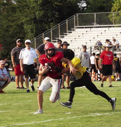 Pauls Valley scrimmage against Madill Aug. 18
