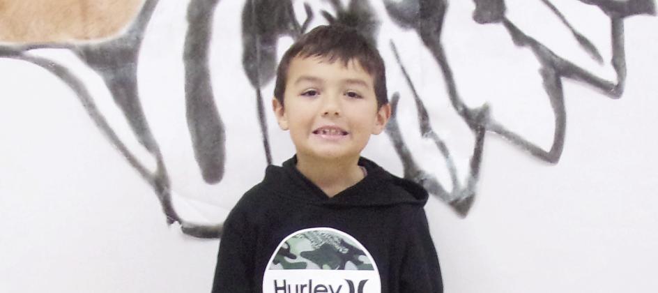 Beaux Covert from Mrs. Smith's 1st Grade. Photo courtesy of Heather Ivey