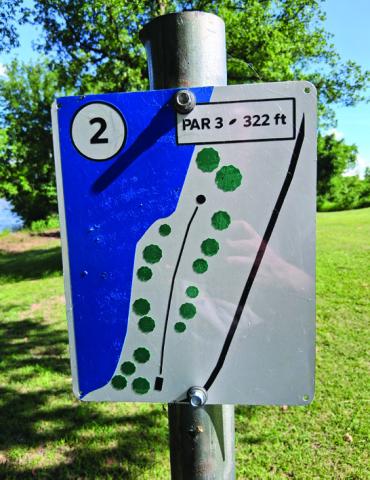 New tee signs are just one of the ways the Lindsay Disc Golf Course has been spruced up recently.