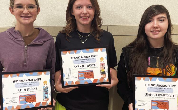Pictured l-r; Addi Lori, Sara Johnson and Leah Cornforth Courtesy photo