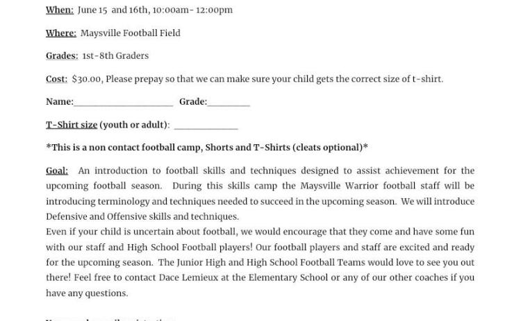 Registration form