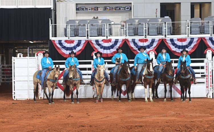 Wynnewood Round-Up Club members traveled to Fort Worth, Texas, to ride in the Fort Worth Stock Show and Rodeo’s Grand Entry Jan. 29-Feb. 1.