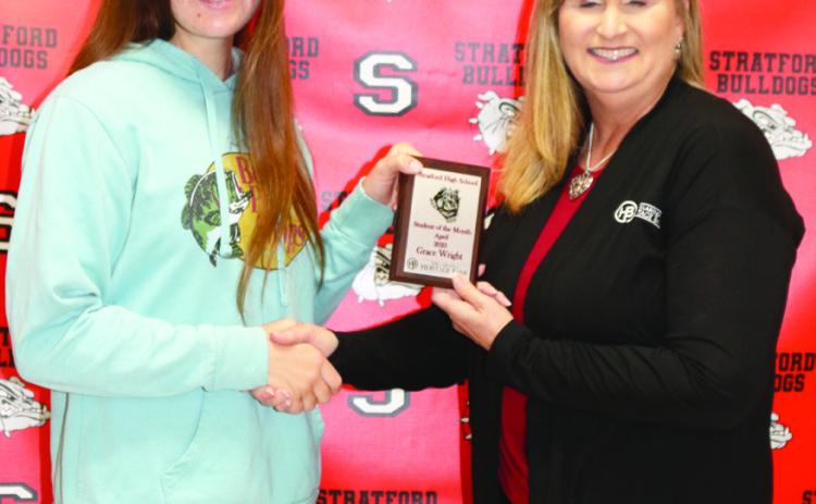 Stratford April students of the month