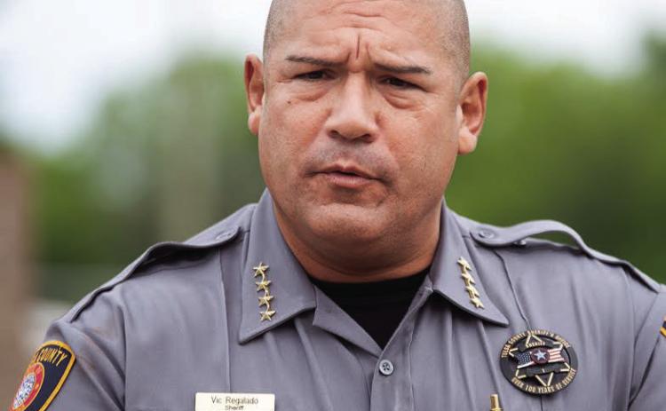 Tulsa County Sheriff Vic Regaldo speaks at a 2022 press briefing. (File Photo/Oklahoma Watch)