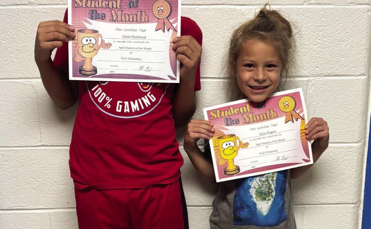 Paoli Elementary Students of the Month