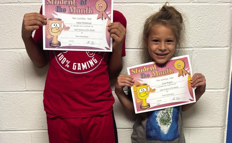 Paoli Elementary Students of the Month