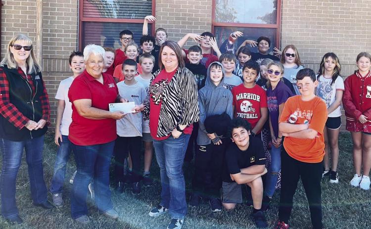 Maysville Elementary School received a $500 award to help with future garden projects. Courtesy Photo