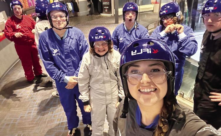 Paoli Alternative Education, Aviation II class and senior students had the opportunity to go to iFly World - Indoor Skydiving last weekend. While there, they participated in a STEM lesson regarding velocity, had a flight class, and then each student had the chance to sky dive in the wind tunnel. The trip was made possible by grants from First United Bank and Amcor.