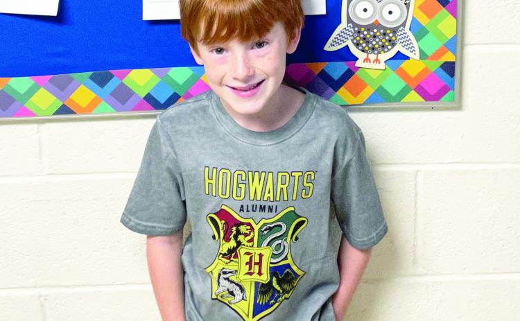 Kasen Kilcrease is an August Student of the Month at Paoli Elementary. He is the son of Denver Kilcrease and Tallen Kilcrease. His favorite school subject is math and his favorite food is mac and cheese. Kasen's activities and hobbies include soccer, football, and Minecraft. Photo courtesy of Staci Seabolt