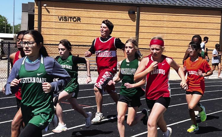 Maysville junior high competes at Lindsay Invitational meet