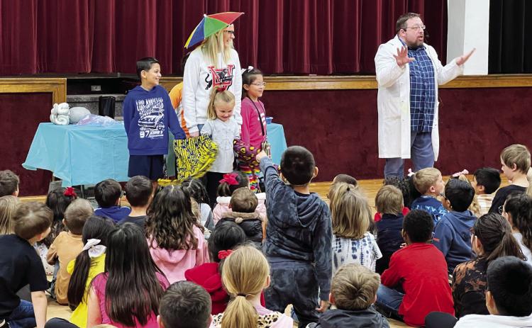Mad Science assembly at Whitebead