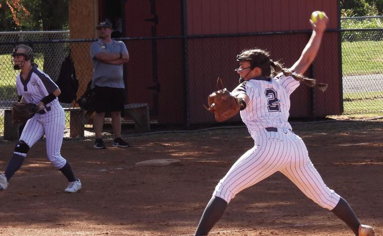 Madi Caldwell pitched five innings and struck out four with one walk in Pauls Valley’s shut-out win over Madill Tuesday evening.