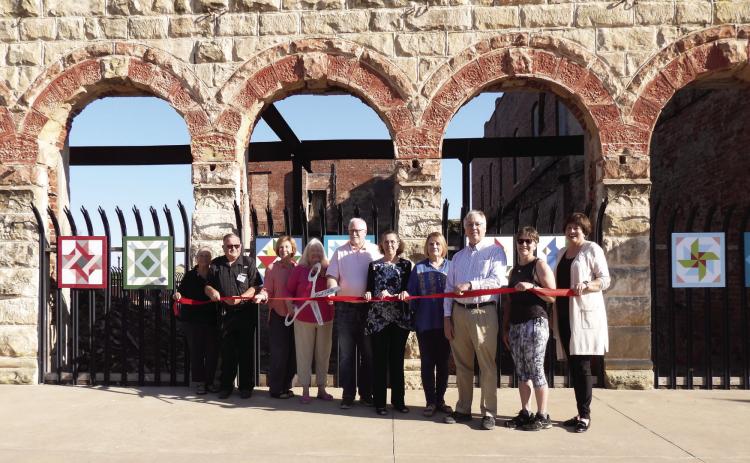 Barn Quilt Trail ribbon cutting