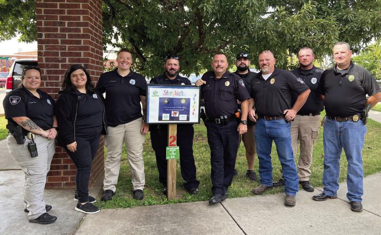 Pauls Valley officers featured on Story Walk