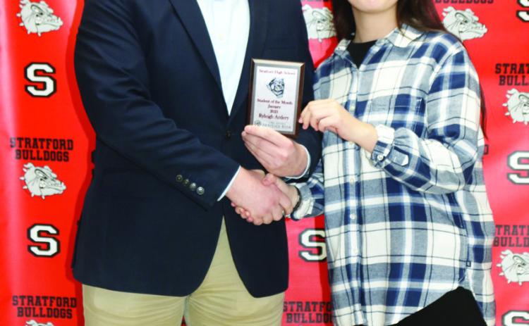 Stratford students of the month for March