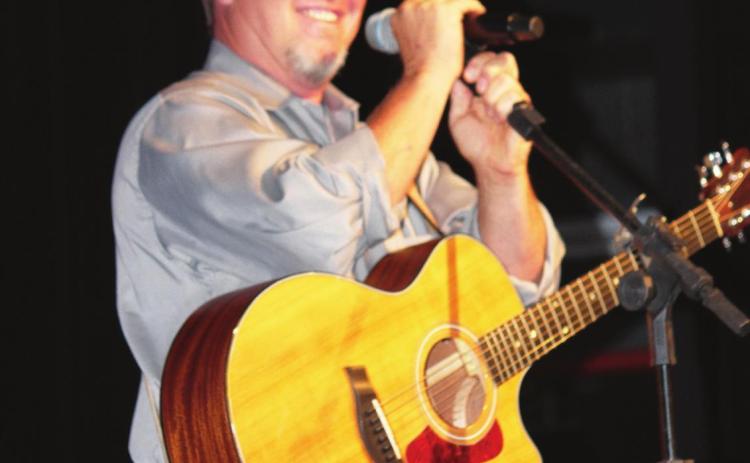Mike Deviney performing at the Pauls Valley Opry