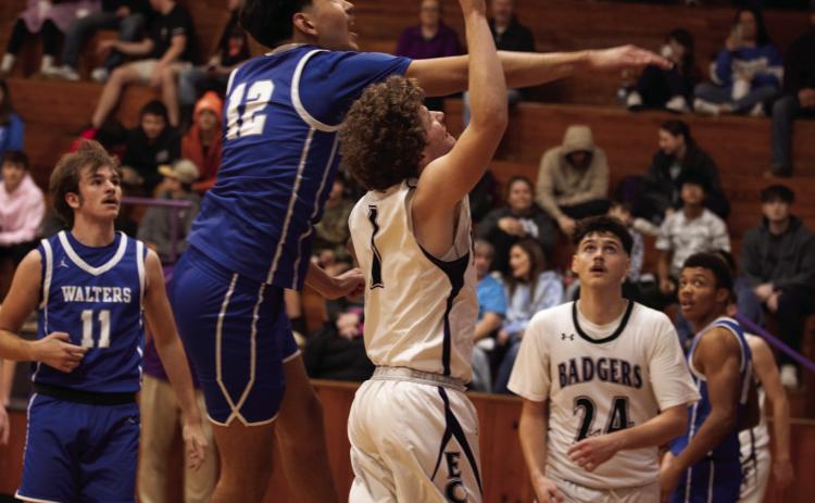The ECP Badgers scored a big win against Walters on Tuesday, 65-- 44. Photo courtesy of Jake Faucett