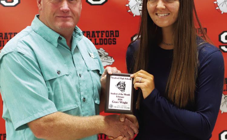 Stratford students of the month for February