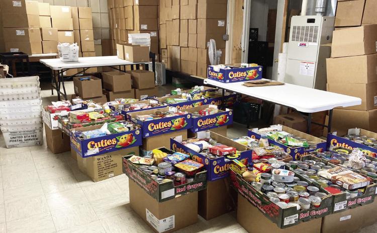 Pauls Valley postal carriers collected more than 2,000 nonperishable food items during the 31st National Association of Letter Carriers’ Stamp Out Hunger Food Drive May 13. Items collected by the Pauls Valley Post Office benefit local Regional Food Bank partners Delta Community Action and Pauls Valley Samaritans. Courtesy Photo