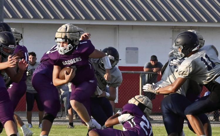 Elmore City-Pernell and Wynnewood compete at Lexington scrimmage