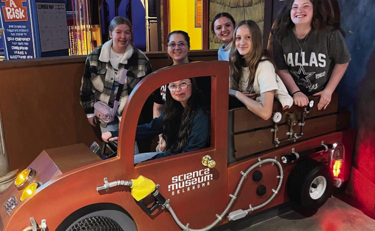 The Pauls Valley Junior High Academic Teams took a trip to Science Museum Oklahoma in February. Academic team students in grades 7-9 spent the day learning as they participated in the museum's many science attractions. A favorite part of the day for students was a trip around the universe at the Love's Planetarium. The excursion was funded through a grant from the Pauls Valley Foundation for Academic Excellence. Courtesy photo