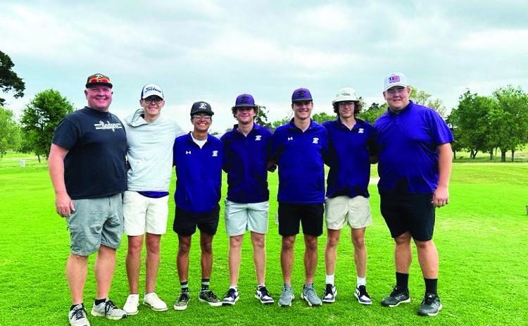 Elmore City-Pernell Golf team of Joshua Nelson, Ivan Gonzales, Zane Balentine, Caleby Lauderdale, Carsen Chapman, Blake Airington qualified for State play with a fourth place finish at Regionals this week. Courtesy photo