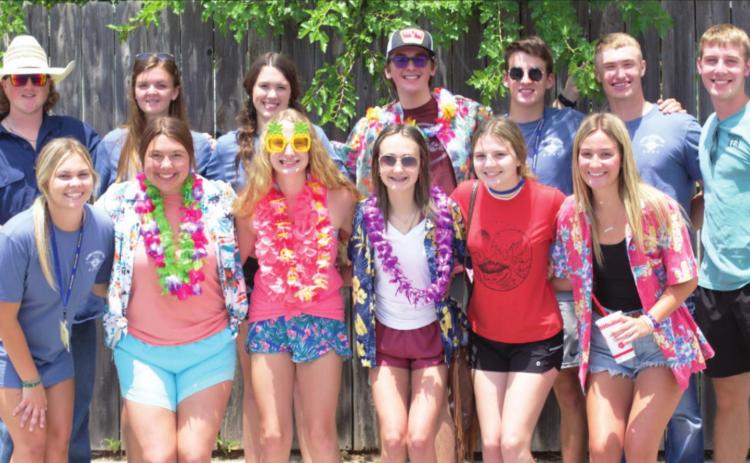 Stratford FFA Members who attended Alumni Leadership Camp, front row, from left: Presley Pullen, Gracie Smith, Madi Rich, Micah Meyer, Rylie Hurley, Halle Pullen. Back row, from left: Dalton Hurley, Grace Wright, Karli Schwerdtfeger, Devin Morton, Hunter Morton, Jase Fulks, and Walker Chandler. Courtesy photo