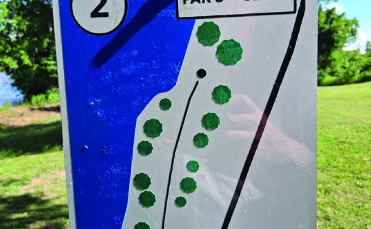 New tee signs are just one of the ways the Lindsay Disc Golf Course has been spruced up recently.