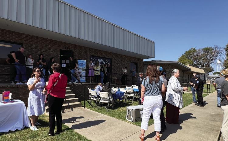 Community members and law enforcement agencies from across the county gathered Wednesday to get a first look at the Abbott House Child Advocacy Center location in Pauls Valley. News Star photo by Suzanne Mackey
