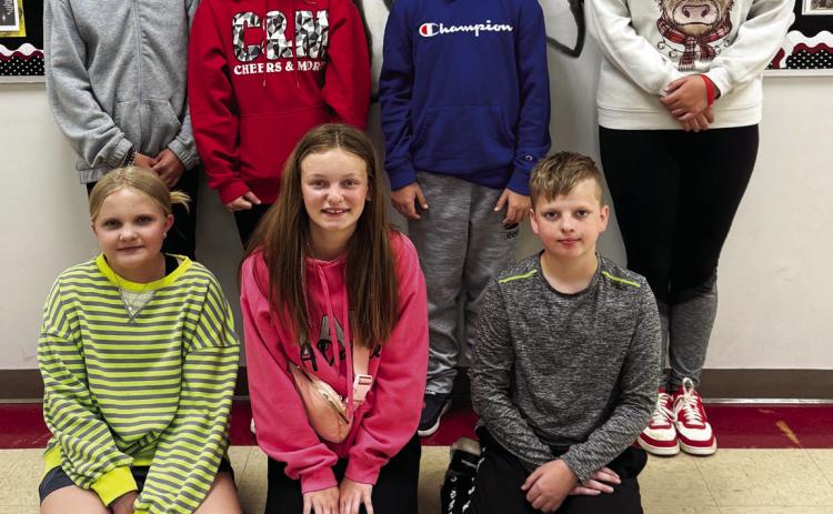 Maysville Elementary School students from Mrs. Shannon's sixth grade class who have reached 50% of their accelerated reader goals for the fourth nine weeks are: (back row, l-r) Khloi Crawford, Coty Ferguson, James Gamble, Nevaeh Andrew-Hayes, (front row, l-r) Maggie Anderson, MaKynna Kesler and Liam McClain. Courtesy photo