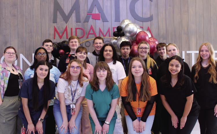 MATC afternoon student ambassadors: Elijah Morrison, Franklin Linker, Grady Lunsford, Jose Molina Llanas, Roary Merritt, Kyah Saldana, Savanah Smith, Pyxie Hall, Jordan Reina, Addyson Haynes, Ryann Wilson, Kacie Rimmer, Adylee Jurado, Lilly Fisbeck, Shelby Quinn, Kailen Lee, and Natalie Arroyo Courtesy photo