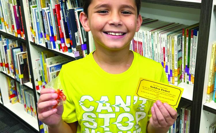 He's got a golden ticket!