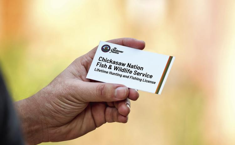 Chickasaw Nation hunting and fishing licenses are now available to Chickasaw citizens at Chickasaw. net/Hunting. Courtesy photo