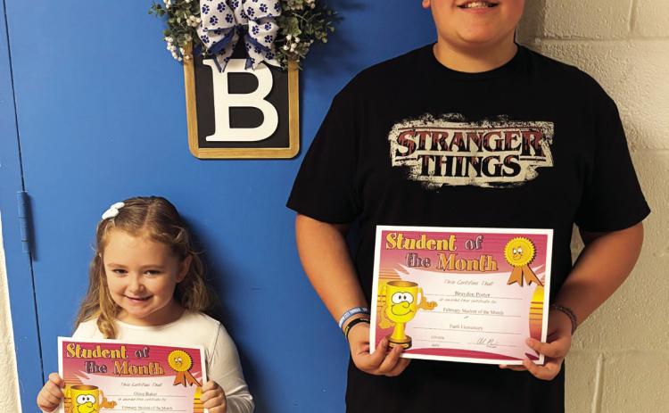 Paoli Students of the Month