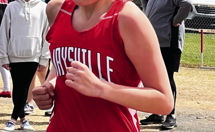 Maysville junior high track competes in Waurika, high school steps up to tackle Purcell