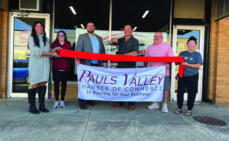 The Pauls Valley Chamber of Commerce welcomed new member Select Driving School, 124 W. Joy Ave., with a ribbon cutting Monday. The school, led by owner and senior driving instructor Jeff Cash, offers instruction and learner’s permit testing for ages 15 and up. The business is working on certification to offer drivers license testing onsite and hopes to have that in place by the end of the year.